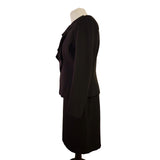 Tahari Arthur S. Levine Black Skirt Suit Size Jacket 8 (M) Skirt 6 (S)