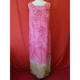 CAVITA Pink Summer Long Dress with Cardigan Size 16