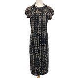 Bottega Veneta Black Grey Pure Wool Dress Size 38 IT / XS