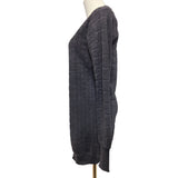 RM by Roland Mouret Grey Wool Cashmere Silk Knit Zip Cardigan Size 6 UK