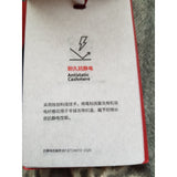 100% Cashmere Grey White Scarf
