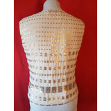 Carolina Herrera Women's Gold Top Size 12 UK 40 EU