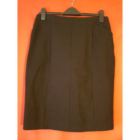 Bastyan Black Cotton Skirt Size 14