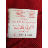 John Smedley Burgundy Wool Cashmere Jumper Size XL.