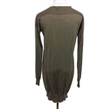 Stella McCartney Khaki Knitted Wool Silk Dress Size 38 IT 6 UK