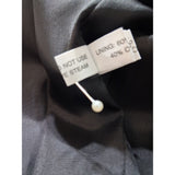 Paddy Campbell Black Dress White Rose Embellished Size 10