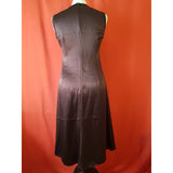 Turnover Collection Purple 100% Silk Dress Size 10 UK 36 EU