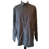 Charles Tyrwhitt Weekend Mens Grey Non Iron Classic Fit Shirt Size Medium M