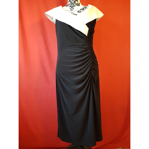 Joseph Ribkoff Black White Occasion Dress Size 12.