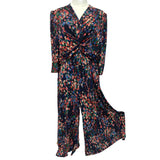 Jolie Moi Navy Floral Print Jumpsuit Size 22