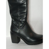 Graceland Womens Black Knee High Boots Chunky Block Heel Platform size5.5