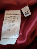 Dolce & Gabbana Womens Vintage Black Wool Coat Size 46 IT 14 UK