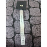RM by Roland Mouret Grey Wool Cashmere Silk Knit Zip Cardigan Size 6 UK