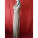 John Charles Light Brown Maxi Dress Size 10 UK 36 EU
