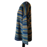Seasalt Cornwall Blue Yellow Stripe Wool Knit Jumper Size 22