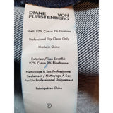 DIANE VON FURSTENBERG Navy Denim Skirt Size 6 US / 10 UK