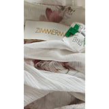 Zimmermann White Pink Floral Print Summer Long Dress, Size 16 UK