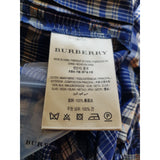 Burberry Navy White 100% Silk Trousers Size 16.