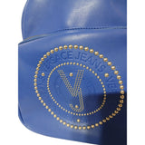 Versace Jeans Blue Women's Rucksack Versace Jeans Style Faux Leather Backpack