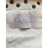 Zadig & Voltaire Women's White Top Size L