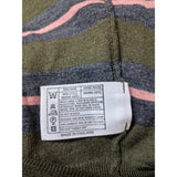 John Smedley Men's Green Black Pink Striped Pure Merino Size M