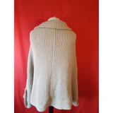 Hugo Boss Women's Beige Knit Poncho Cardigan Size L