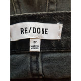 RE/DONE Women's Inky Black High Rise Jeans Size W27 L27