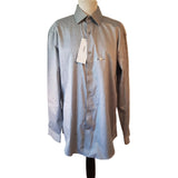 DKNY Men's Grey Formal Shirt, Size 16.5 / L