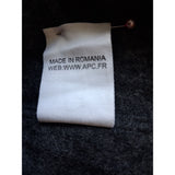 A.P.C. Rue Madame Paris Mens Grey Wool Blend Shirt Size XL