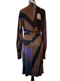 Issa London Printed Silk Jersey Wrap Dress Size 14