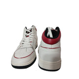 Zara Teen High Top Sneakers White Red Casual Trainers Size 3.5 UK 36 EU