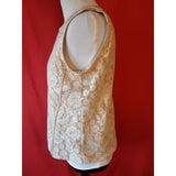 Zara Collection Women's Beige Gold Top Size L