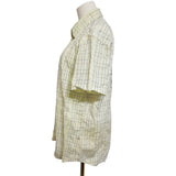 Hugo Boss Men's Yellow Check Shirt Size 2XL