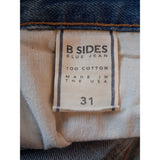 B Sides Women's Blue Patchwork Jeans Size W31 L29