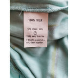 Monsoon Twilight Light Green Long 100% Silk Dress Size 12