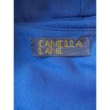 Canella Lane Womens Royal Blue Maxi Dress V-Neck Occasion Size UK 8