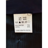 House of Cavani Men's Light Blue 3 Piece Wool Blend Suit Size UK 34R EU 44R.