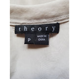 THEORY Women's Grey 100% Silk Top Size P / S