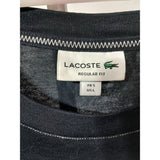Lacoste 27 Mens Black Big Logo Graphic T-Shirt Crocodile Tee Size L