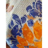 Adrianna Papell Blue Brown Floral Print Dress Size 10