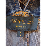 Wyse London Women's Navy Denim Jumpsuit Size 2-UK 10