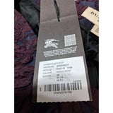 Burberry Blackcurrant Embroidered Skirt Size UK 8
