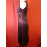 Turnover Collection Purple 100% Silk Dress Size 10 UK 36 EU