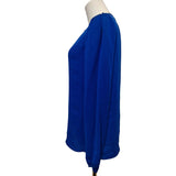 Michael Kors Blue Pure Silk Blouse Size XS
