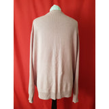 Jaeger Beige Men's Silk Cashmere Jumper Size XL