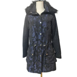 REISS Ladies Camo Print Parka / Coat with Faux Fur Size 6