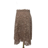 Valentino Brown Crocheted Cotton Skirt Size 40 IT 8 UK