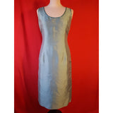 Gerard Darel Light Blue 100% Silk Dress and Blazer Size 10 UK 38 EU.