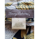 Tommy Bahama White Black Yellow Shirt Size 6