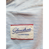 Glanshirt Blue White Stripe Shirt Size 15 1/2